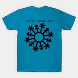 Gender "Special Snowflake" - Black T-Shirt